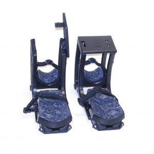 K2S-1000 Kraft Seat with K2S-100 Knee Pads with left seat open and right seat closed