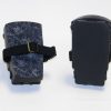 1-pair K2S-100 Knee Pads with X-Static fabric top cover and fixed rubber wear pads
